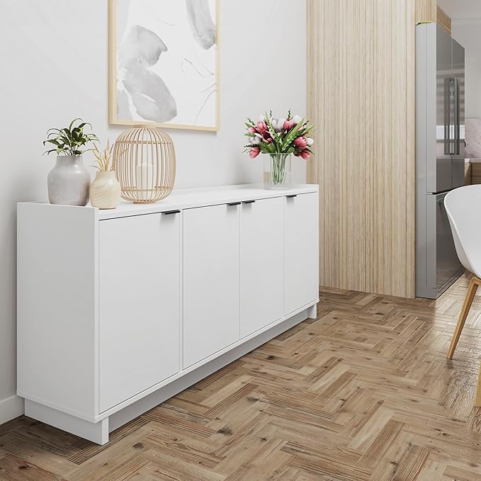 Prepac Simply Modern 4 Door Console Table - Image 8