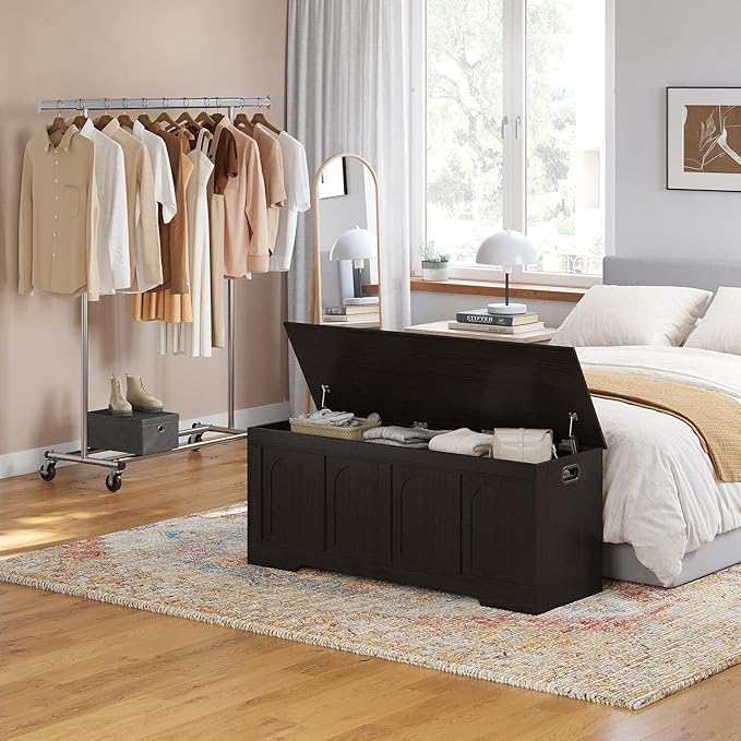 DINZI LVJ Storage Chest, 47.2”Wooden Storage Box - Image 6