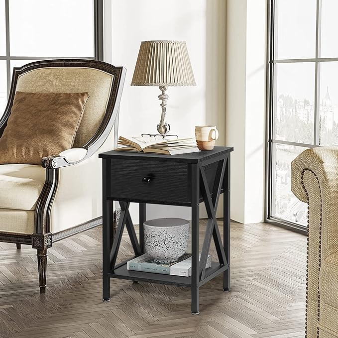 VECELO Nightstands, Modern End Side Tables, Night Stand - Image 6