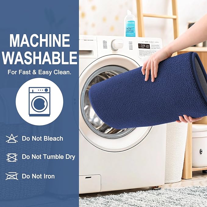 OLANLY Thick Memory Foam Bath Mat Rug 24x16, Extra Soft Absorbent Bathroom Rug - Image 6