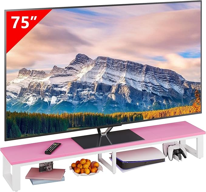 Clikuutory 59" Large TV Riser for 32-75 inch TVs, Tabletop Stand by Turnyourhouseintoahome