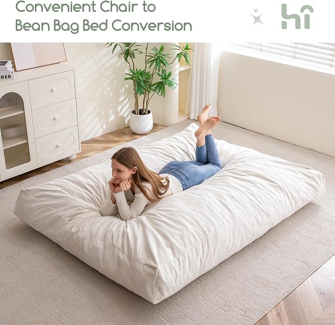 HIGOGOGO Giant Bean Bag Chair Bed - Image 6