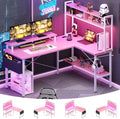 Aheaplus L Shaped Gaming Desk by Aheaplus