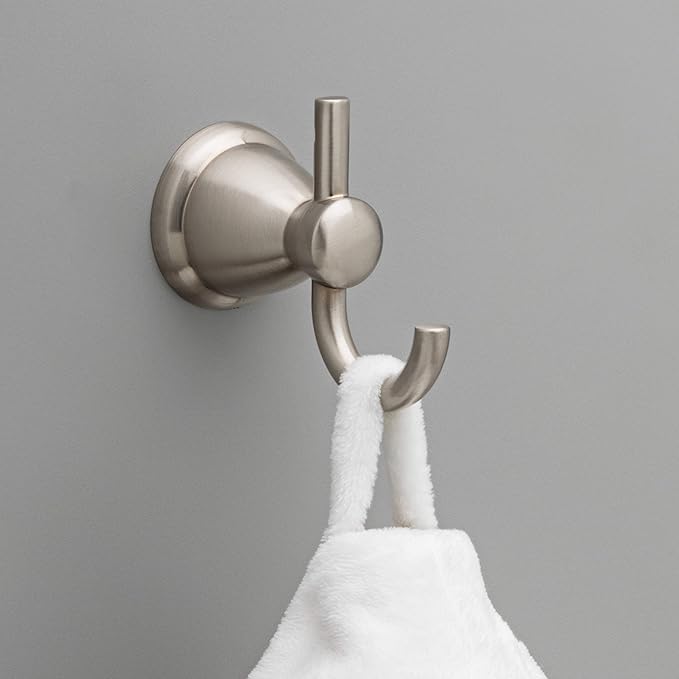 Franklin Brass Kinla 5-Piece Bathroom Set Satin Nickel 18" and 24" Towel Bar - Image 5