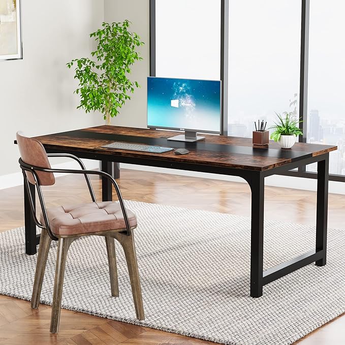 Tribesigns Modern Computer Desk, 63 x 31.5 inch Large Office Desk Computer - Image 6