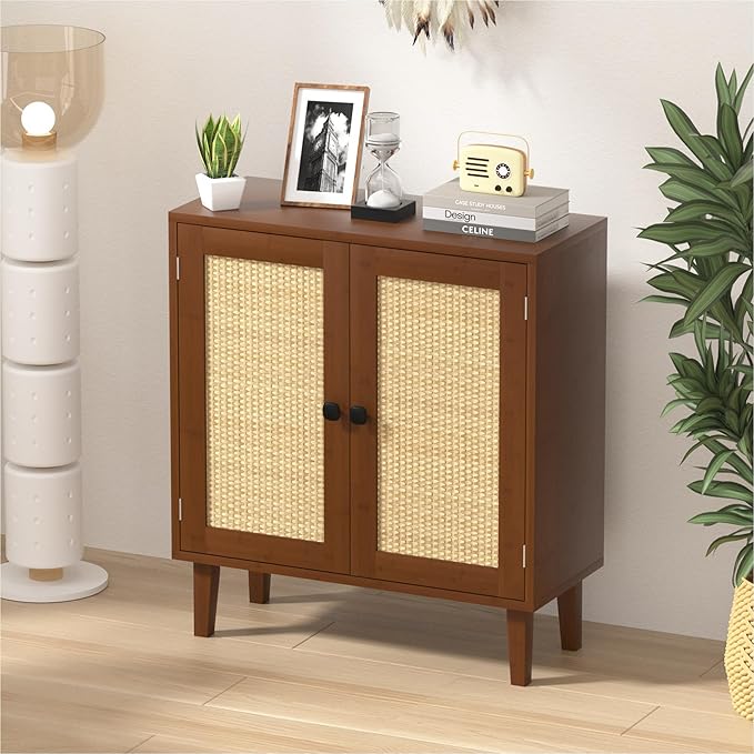 Bamboo Sideboard Buffet Cabinet - Image 7