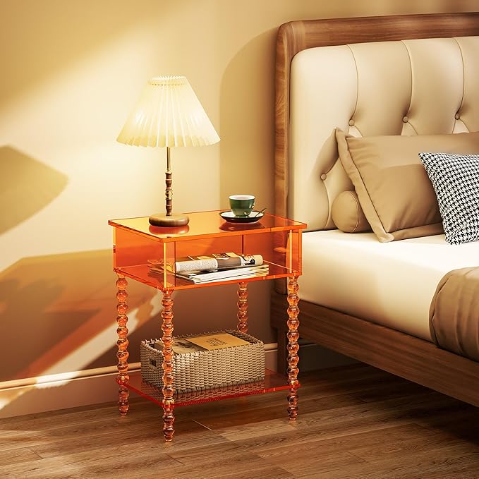 Acrylic Side Table, Nightstand for Living Room - Image 6
