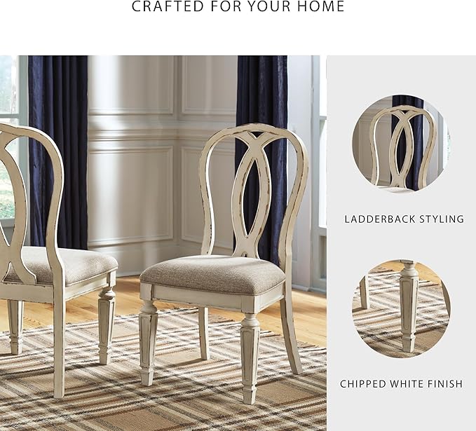 Signature Design by Ashley Realyn French Country Ribbon Back Dining Chair - Image 5