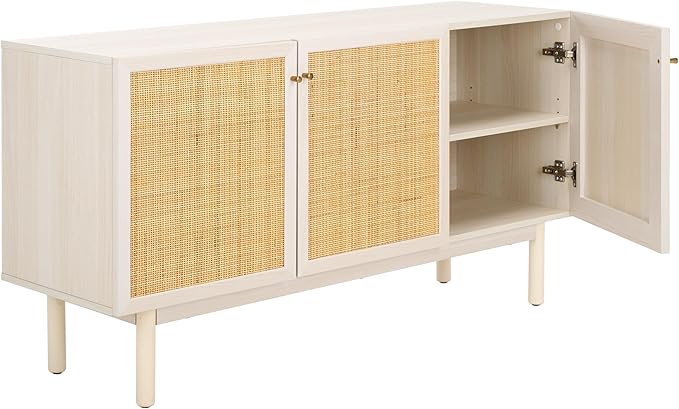 SAFAVIEH Aino TV Stand for up to 60" Flatscreen – Bleached White - Image 6