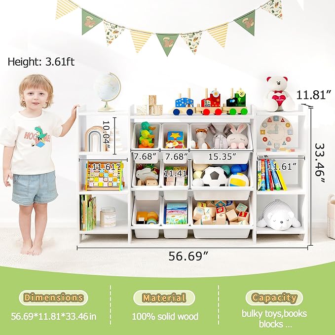 MallBest 4-Tier Kids' Toy Storage Organizer Shelf - Image 3