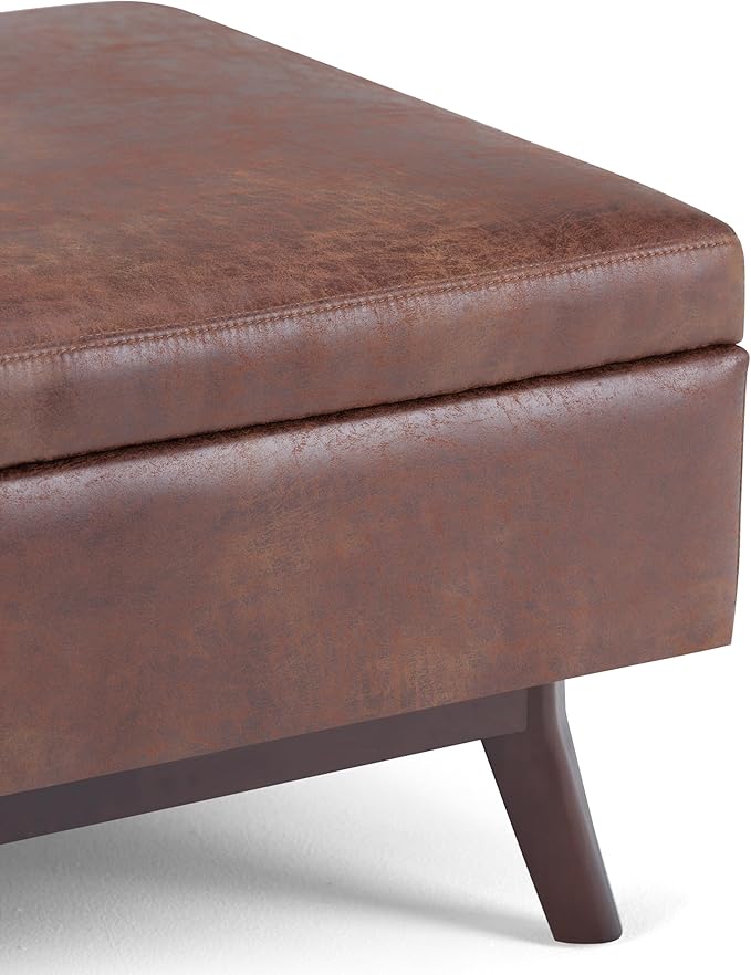 SIMPLIHOME Owen 34 inch Wide Mid Century Modern Rectangle Coffee Table Storage - Image 10