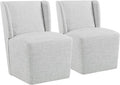 Dining Chairs with Casters Require Assembly Upholstered Wingback Single Sofa by Kislot