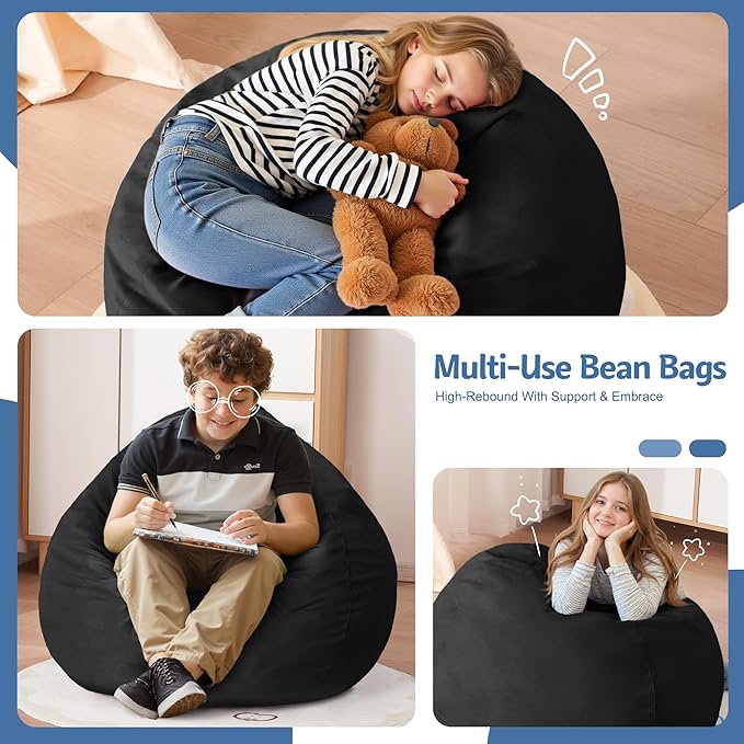Homguava 2FT Bean Bag Chair: 2' Bean Bags - Image 3