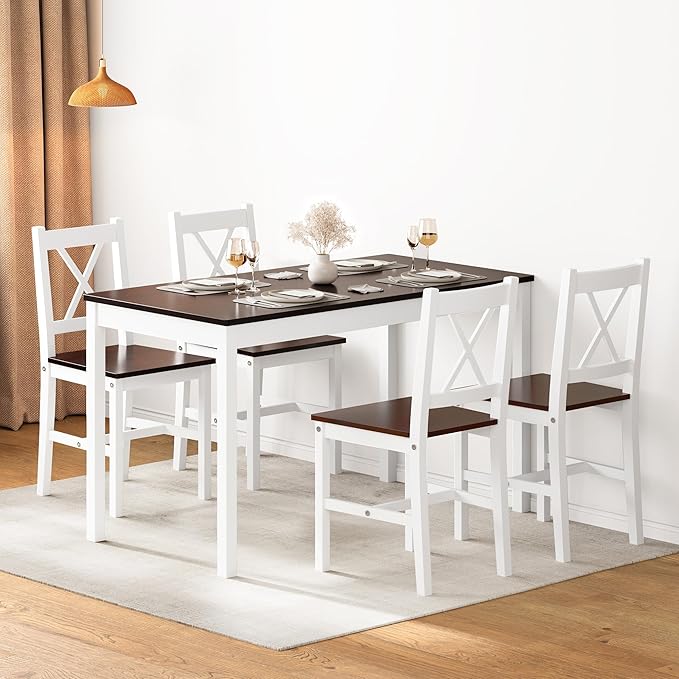 soges Kitchen Dining Table Chairs Set - Image 3