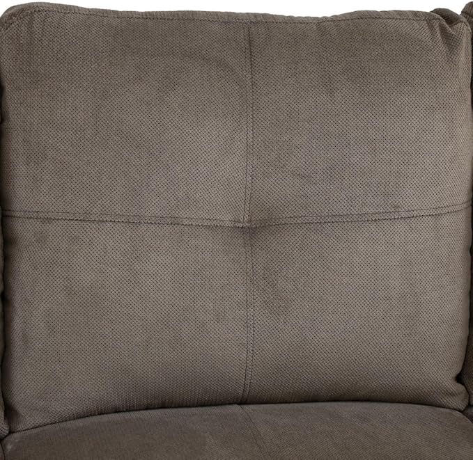 Brown L-Shaped 3-Piece Corduroy Sofa - Image 6