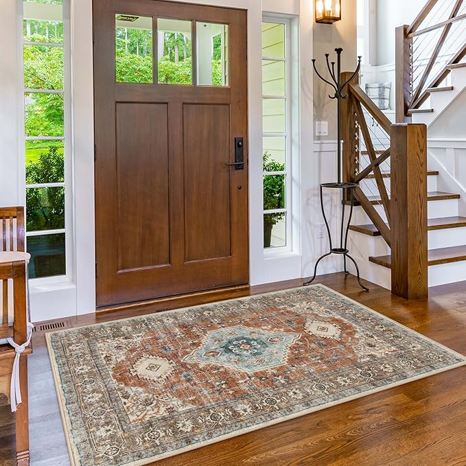 Lahome Oriental Washable Rug, 3x5 Rugs - Image 6