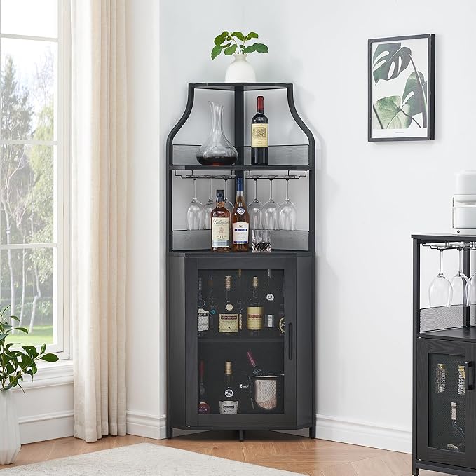 GarveeHome Corner Wine Cabinet by GarveeHome