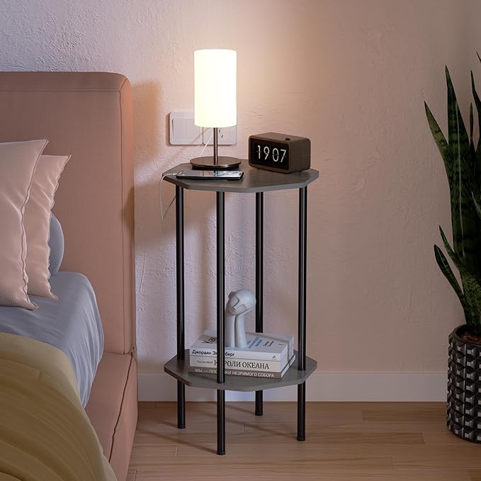 Side Table, Octagonal End Table - Image 9