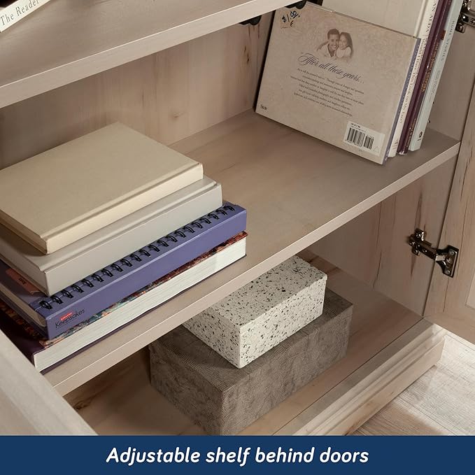 Sauder Miscellaneous Storage Library, Pacific Maple Finish - Image 9