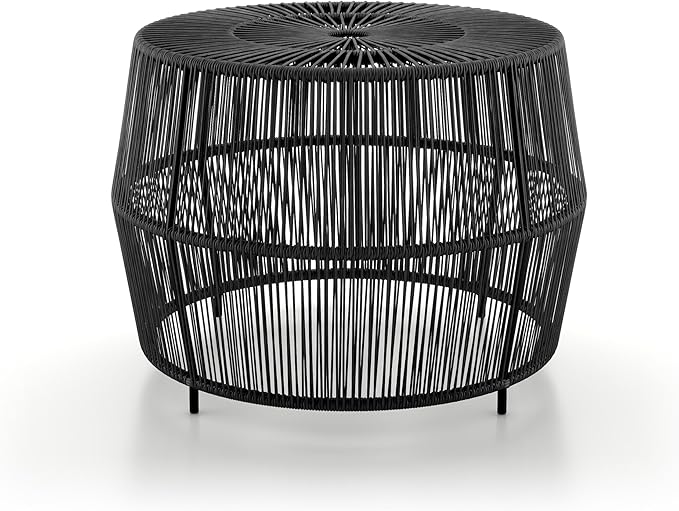 Muse & Lounge Co. Ysar Boho Rattan Round Coffee Table Outdoor by Unknown