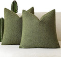Foindtower Pack of 2 Modern Textured Boucle Throw Pillow Covers Accent Solid by Foindtower