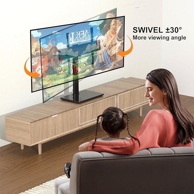 Universal Swivel TV Stand Base Table Top TV Stand - Image 6