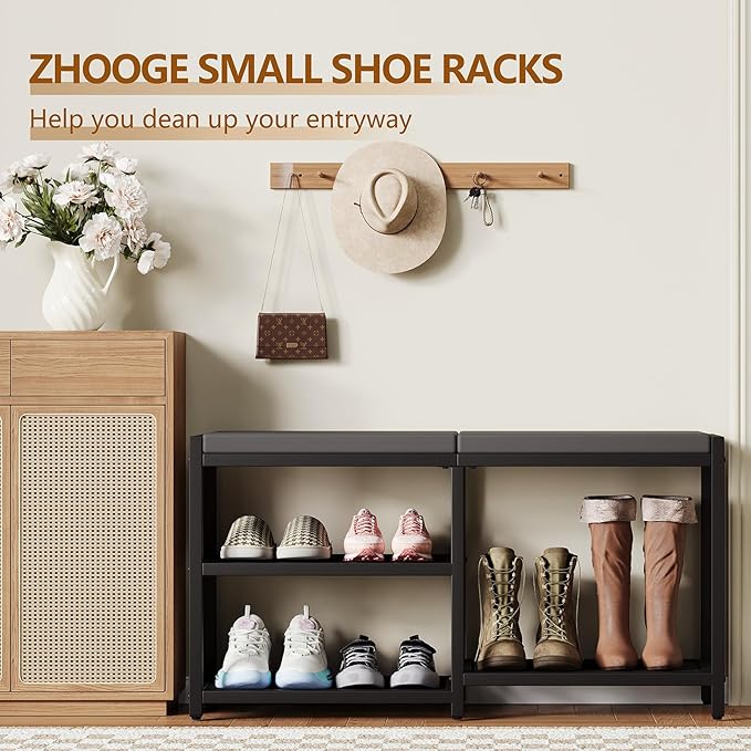 ZHOOGE Shoe Bench & Rack Storage Bench - Image 7