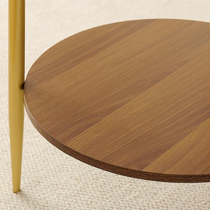 Round End Table, Mid-Century Modern Design, D20*H23 inch, - Image 7