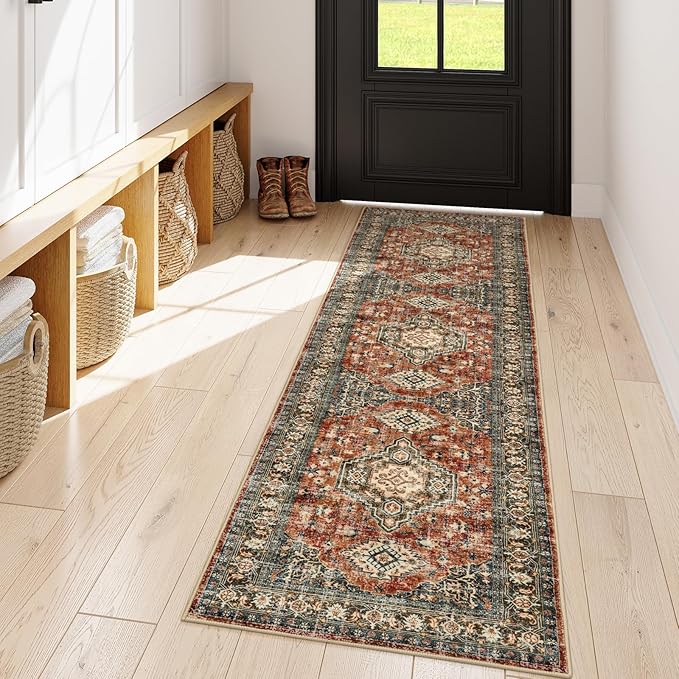 Lahome Oriental Washable Kitchen Runner Rug, 2x6 Carpet Runners - Image 2