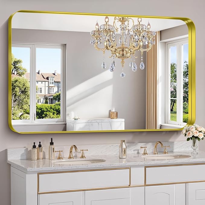 FORBATH 60x36 Inch Large Bathroom Mirror by FORBATH