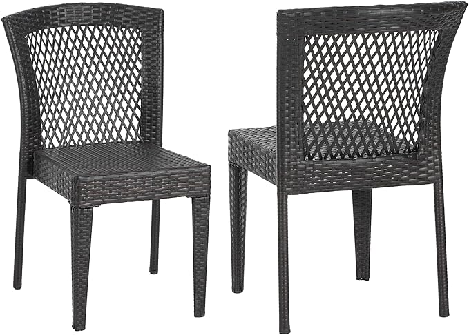 Merax Outdoor Dining Chairs Set of 2, Stackable Chairs - Image 2