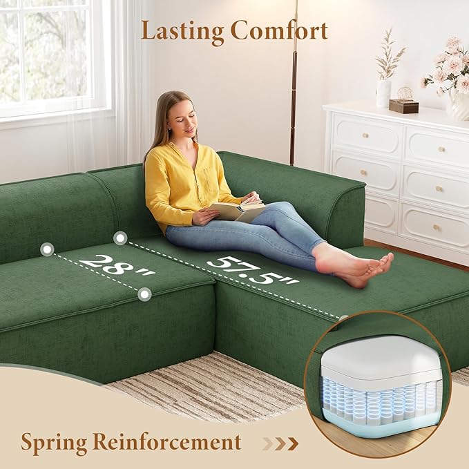 Vesgantti 106" Cloud Sectional Couch - Image 3