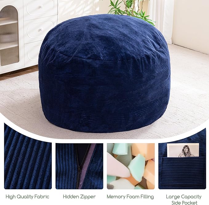 HIGOGOGO Giant Bean Bag Chair Bed - Image 3