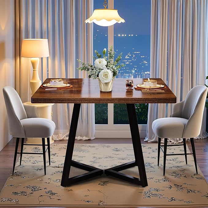 Square Dining Table for 2-4, 31.5" Small Dinner Table - Image 6