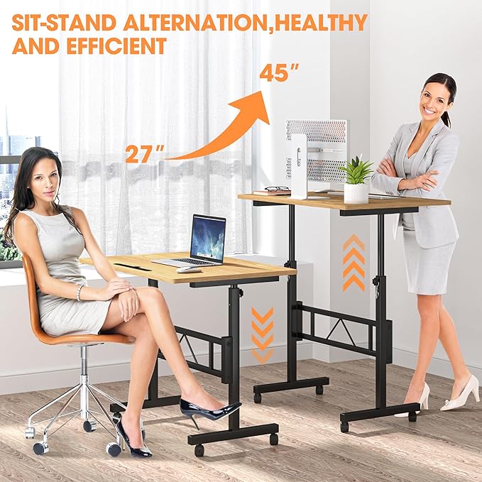 Klvied Small Standing Desk Adjustable Height - Image 4