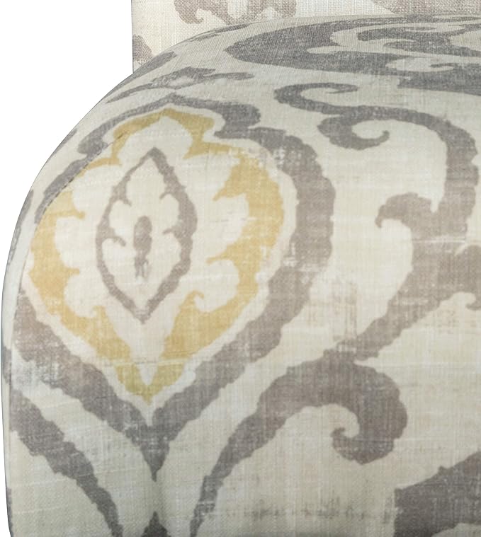 HomePop Upholstered Counter Height Barstool, Suri Cream Damask - Image 9