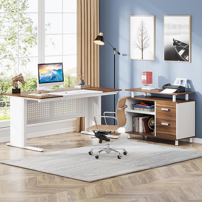 Tribesigns 63 Inch Executive Desk - Image 3