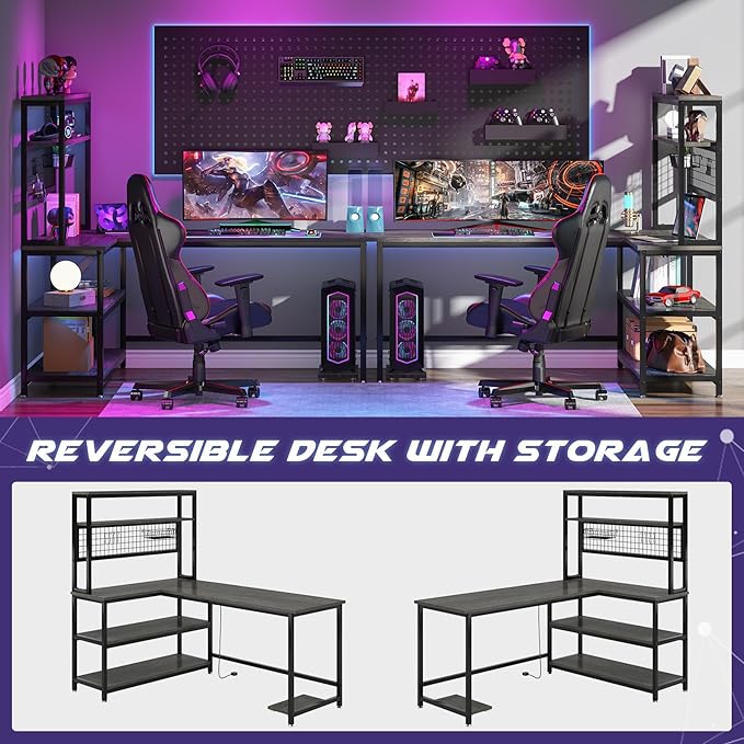 Tribesigns 55" Large Computer Desk - Image 5