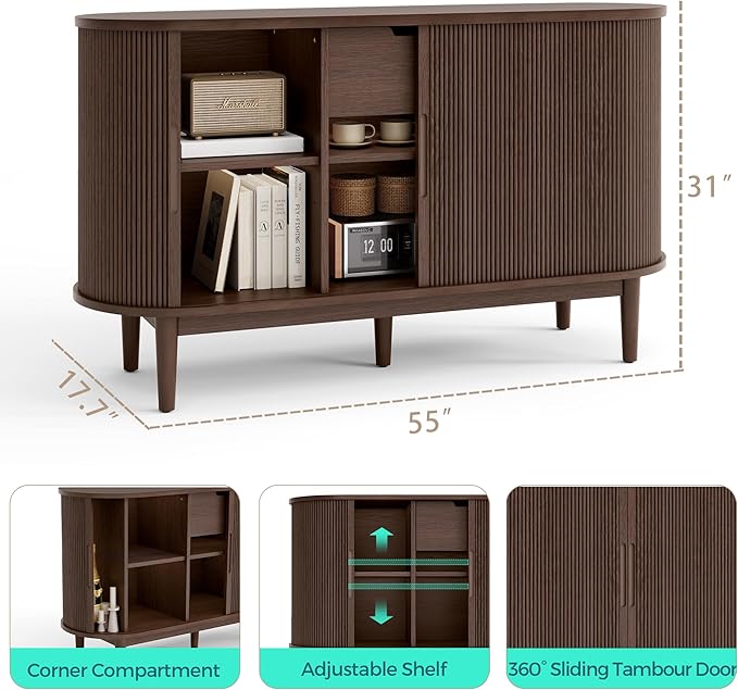 LINSY HOME Sideboard Buffet Cabinet - Image 3