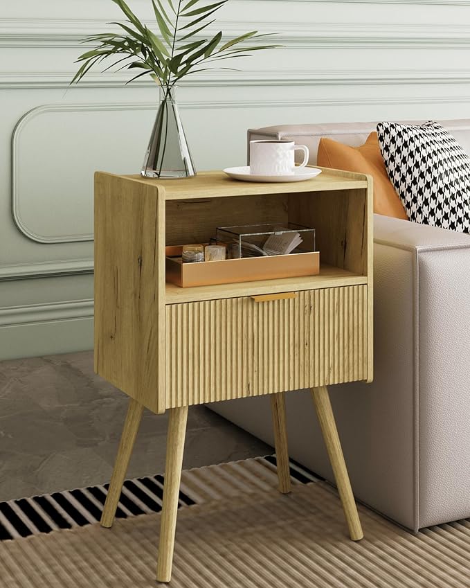 Nightstand, Modern Bedside Table by Unknown