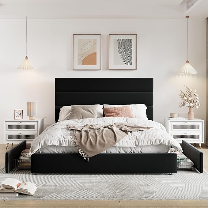 Allewie Modern Full Size Platform Bed Frame - Image 3