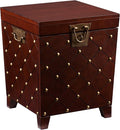 SEI Furniture Nailhead Storage Trunk End Table by SEIFurniture
