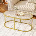 Coffee Table Gold Glass Coffee Table by Wolawu