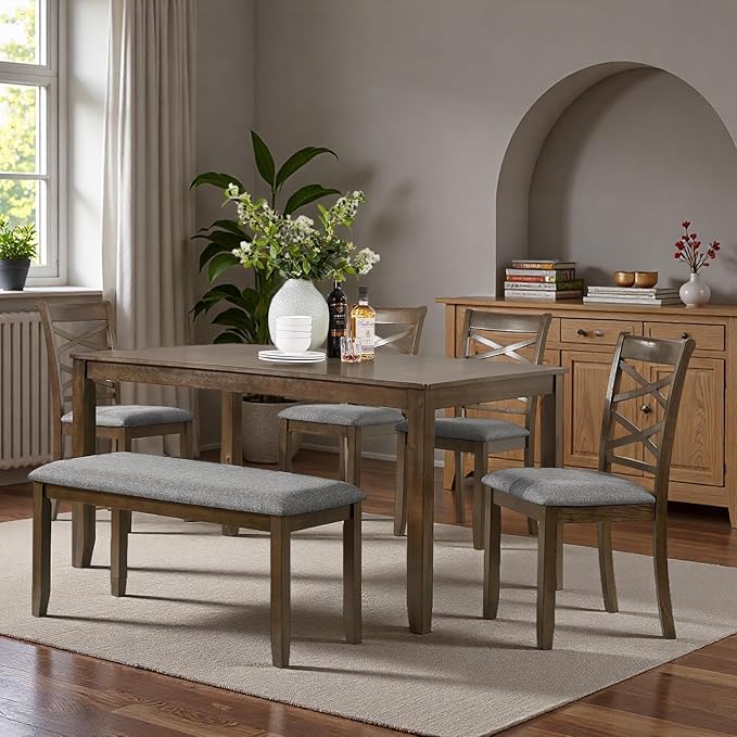 Dining Table Set, Wooden Kitchen Table Set by Outdoorchairs