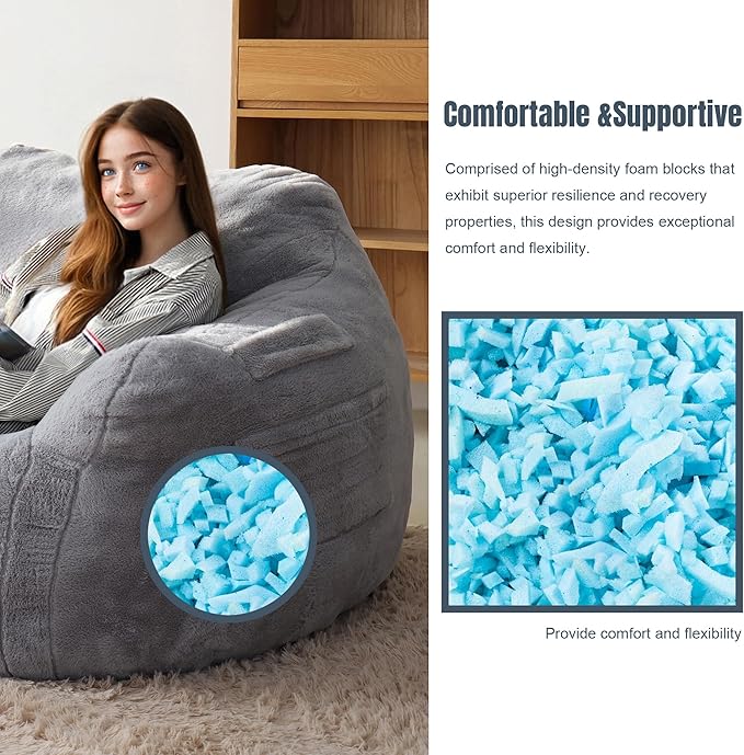 Large Bean Bag Chairs for Adults - Image 8