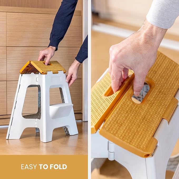 Vigar Compact Step Stool Foldable, 16-inch Two-Step Stools - Image 8