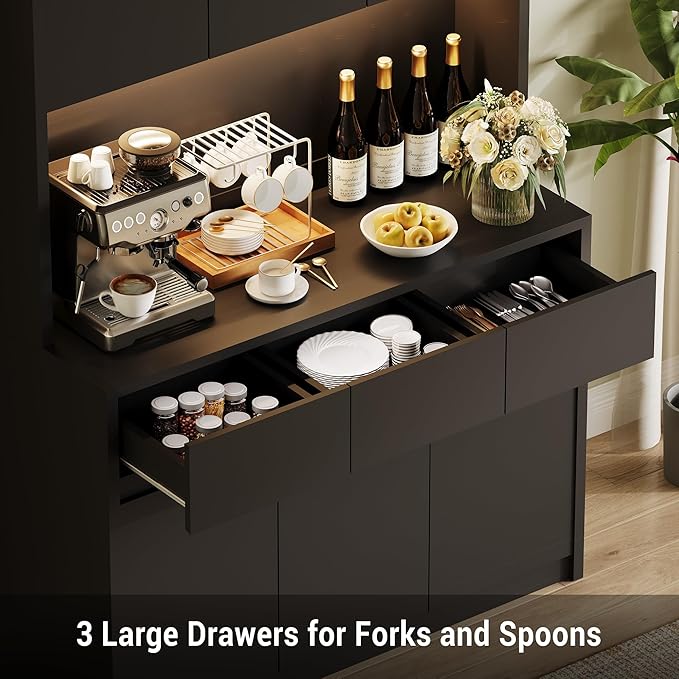 Garvee Kitchen Pantry Storage Cabinet, Tall Storage Cabinet - Image 5