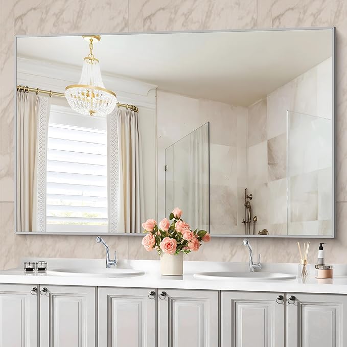 36x55 inch Bathroom Mirror, Large Rectangular Wall Mirrors - Image 3