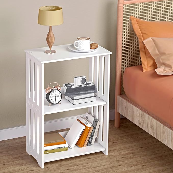 3-Tier End Table Night Stand Set of 2, Living Room - Image 4