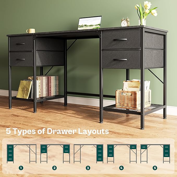 Huuger 63 Inch Computer Desk - Image 7